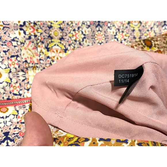 The Limited Tunic Dress S Boho Mosaic Colorful Fall Retro Hippie Artsy Back Zip - Picture 5 of 8